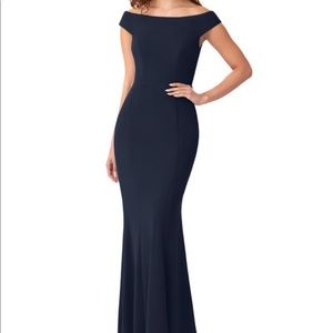 Azazie Nicolina Bridesmaid Dress in Navy